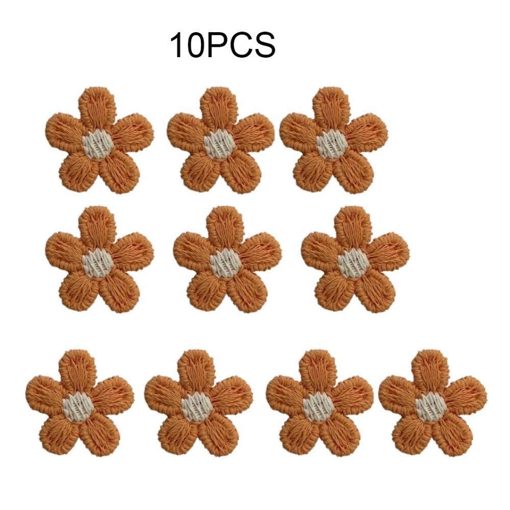 Colorful Flower Shaped Sewing Accessories DIY Handmade Crafts Appliques Patches Headwear Badge