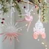 Christmas Pendants Xmas Tree Party Supplies Creative Snowflake Elk Dancer Decorative Hanging