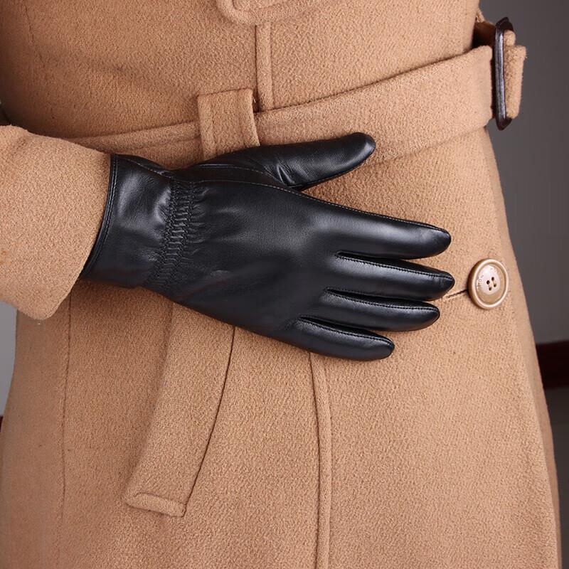 Женские теплые перчатки из овчины Hengyuanxiang HYX205ST