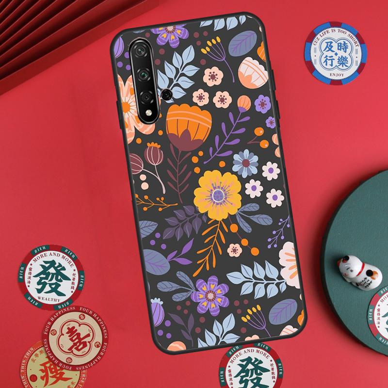 Цветочный Шарм Секретный Сад Для Huawei Nova 11 Pro 9 10 SE Y70 Y60 Y90 Y61 Y91 Y73 Y72 12s 12i 11i 8i P30 P40 Lite Чехол