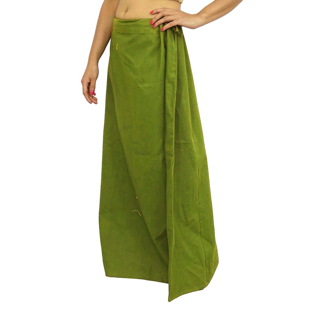 Сари Нижняя юбка Нижняя юбка Хлопок Болливуд Индийская подкладка Для сари