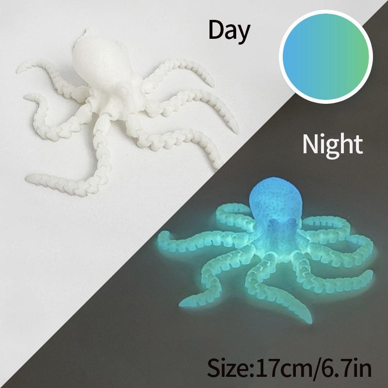 3D-печатный сустав щупальца осьминога можно использовать для создания DIY креативных фигурок, игрушек, поделок, настольных украшений, подарков на день рождения