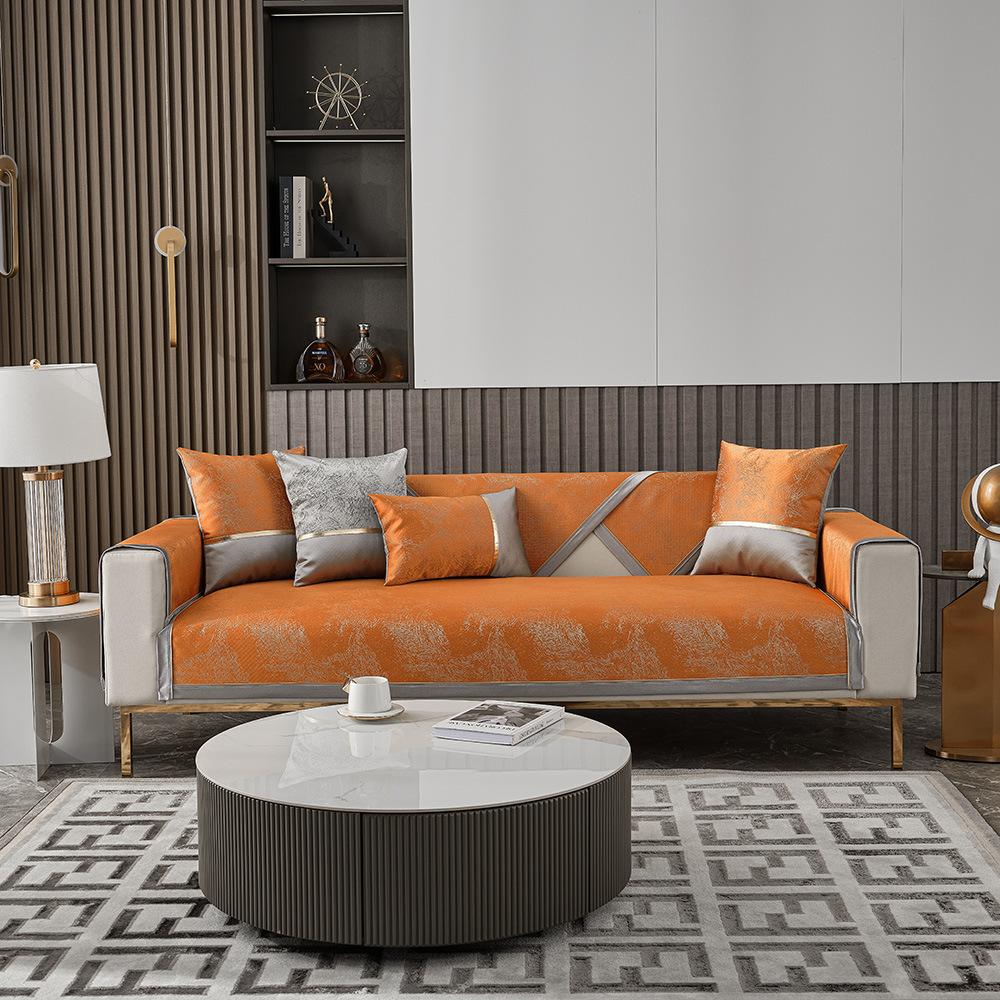 Высокоточный светильник, жаккардовый чехол для дивана, современный нескользящий пылезащитный светильник для диванной подушки, роскошный всесезонный универсальный чехол для дивана