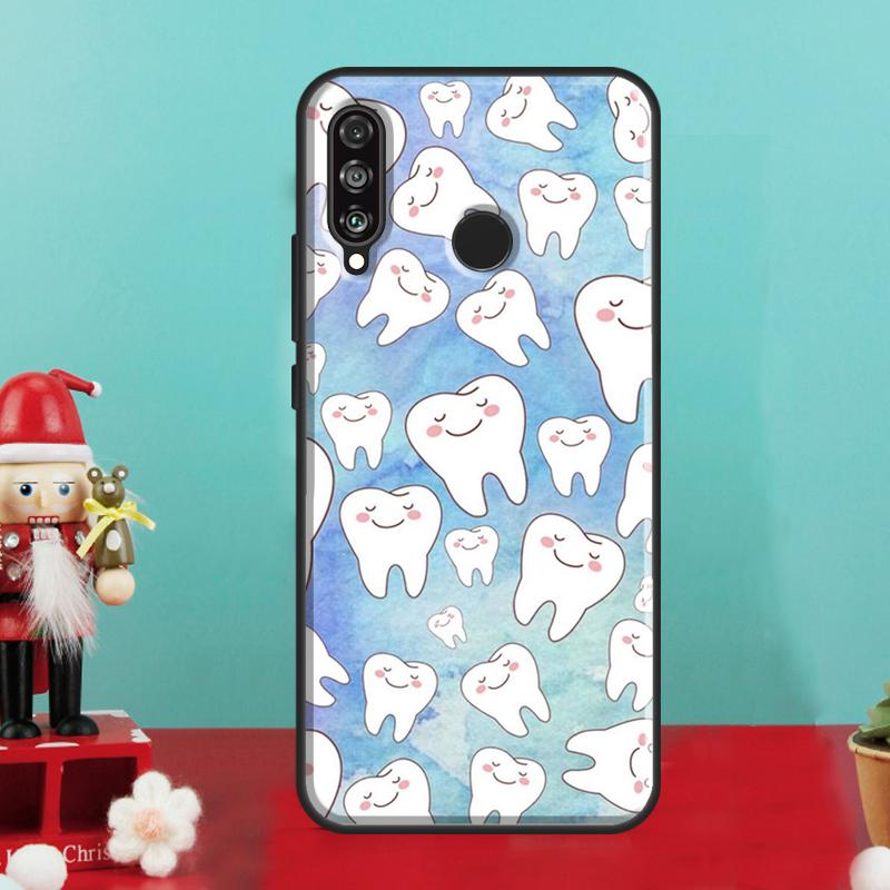 Чехол с рисунком зуба для стоматолога для Huawei Nova 12i 12s 11i 8i 9 10 SE Y90 Y60 Y70 Y72 Y73 Y61 Y91 P30 P40 Lite P60 Pro