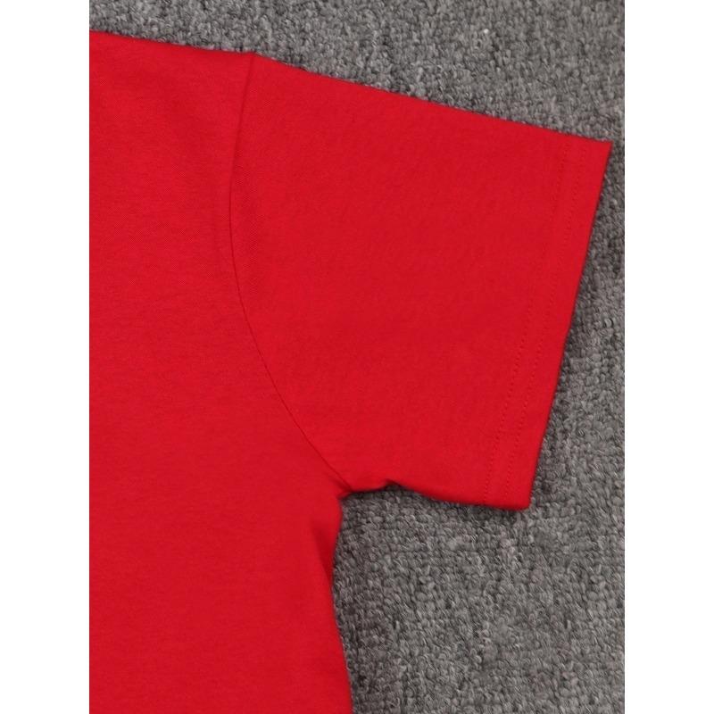 Kids Crewneck Short Sleeve Tee, Happy Valentine's Day Heart Letter Cartoon Print, Breathable Cool Spring Summer Casual Top