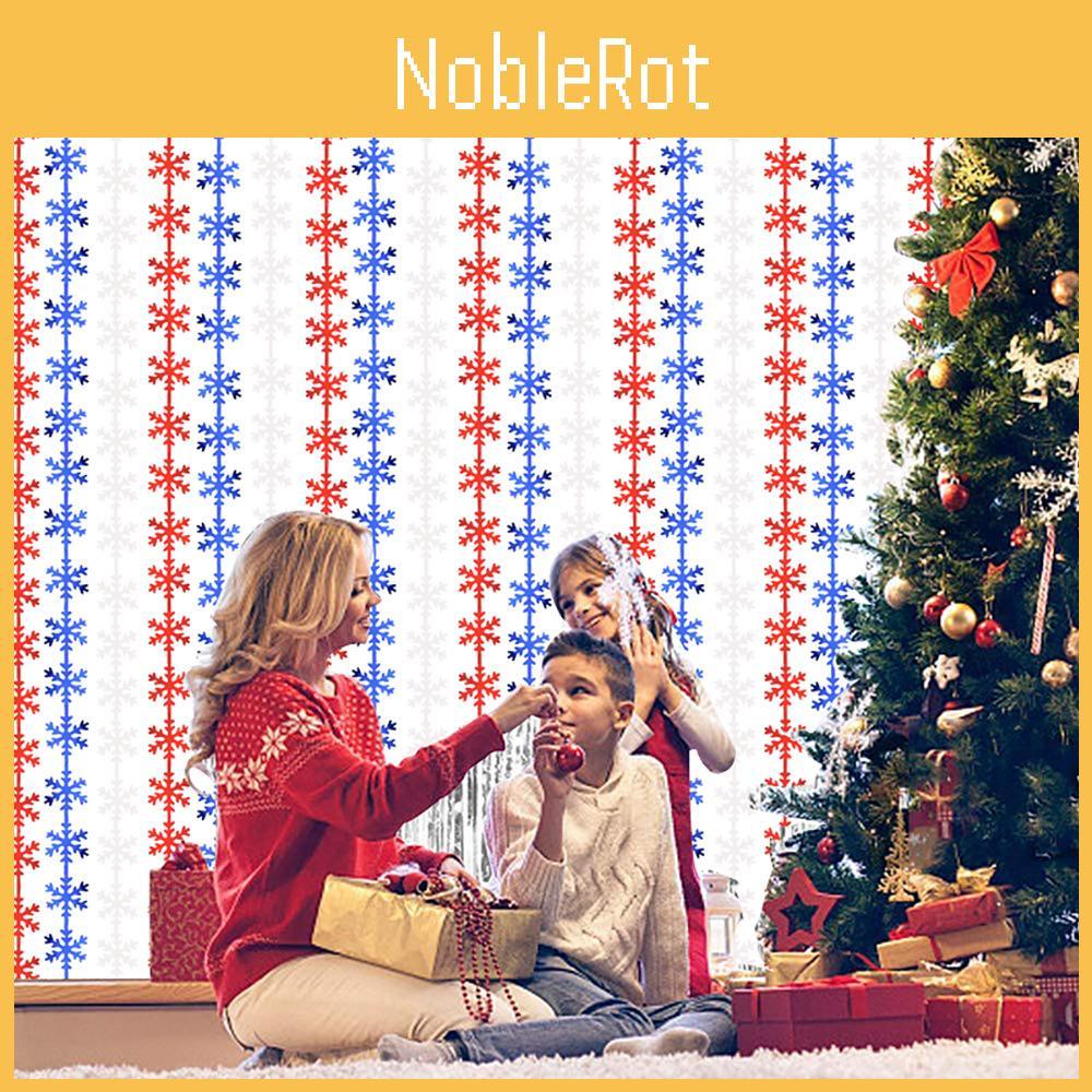 Holiday Festive Snowflake Rain Curtain Decoration In Stylish Colors For Christmas Parties