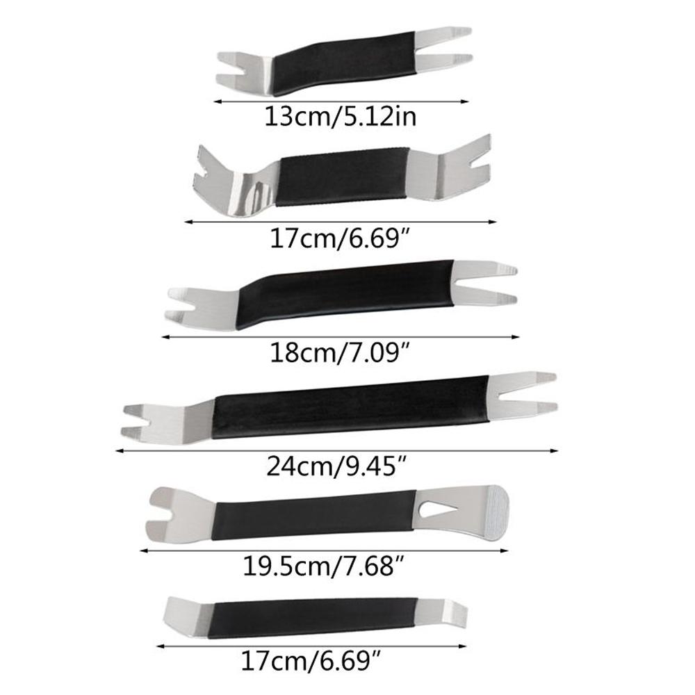 1/6 шт. портативный набор инструментов для снятия обшивки автомобильной двери, ремонт панели аудио-радиоприемника, инструмент для снятия металла, демонтажа