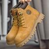High Quality Men's Comfortable Warm Lace Up High Top Boots for Autumn/Winter Classic Men's Wear-resistant Thick Soled Work Boots