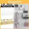 Modern Iron Home Letter Key Towel Organizer With Screw Mount For Household Storage