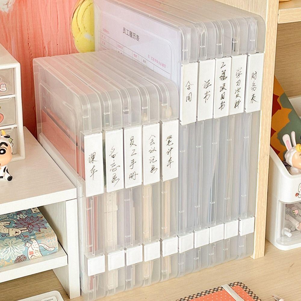 1Pcs Sorting Folder Holder File Organizer Box A4 A5 Document Case Durable A4 Paper Storage Box