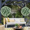 1/2Pcs 20/25CM Artificial Boxwood Topiary Ball UV Resistant Weather-proof Hanging Faux Flower Greenery