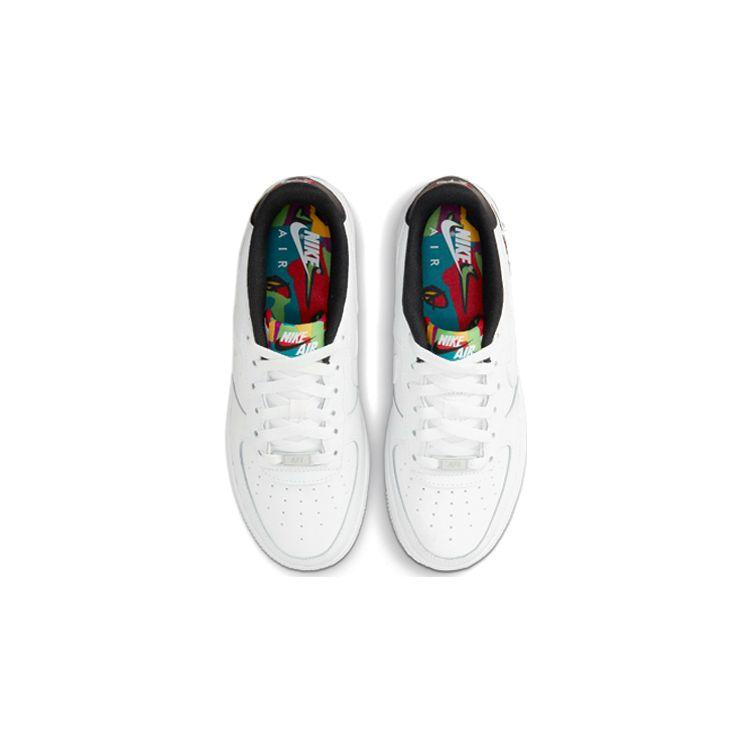 Air Force 1 07 LV8 3 GS Peace Love Nike Kids Sneakers White University-Red University-Gold DM8154-100