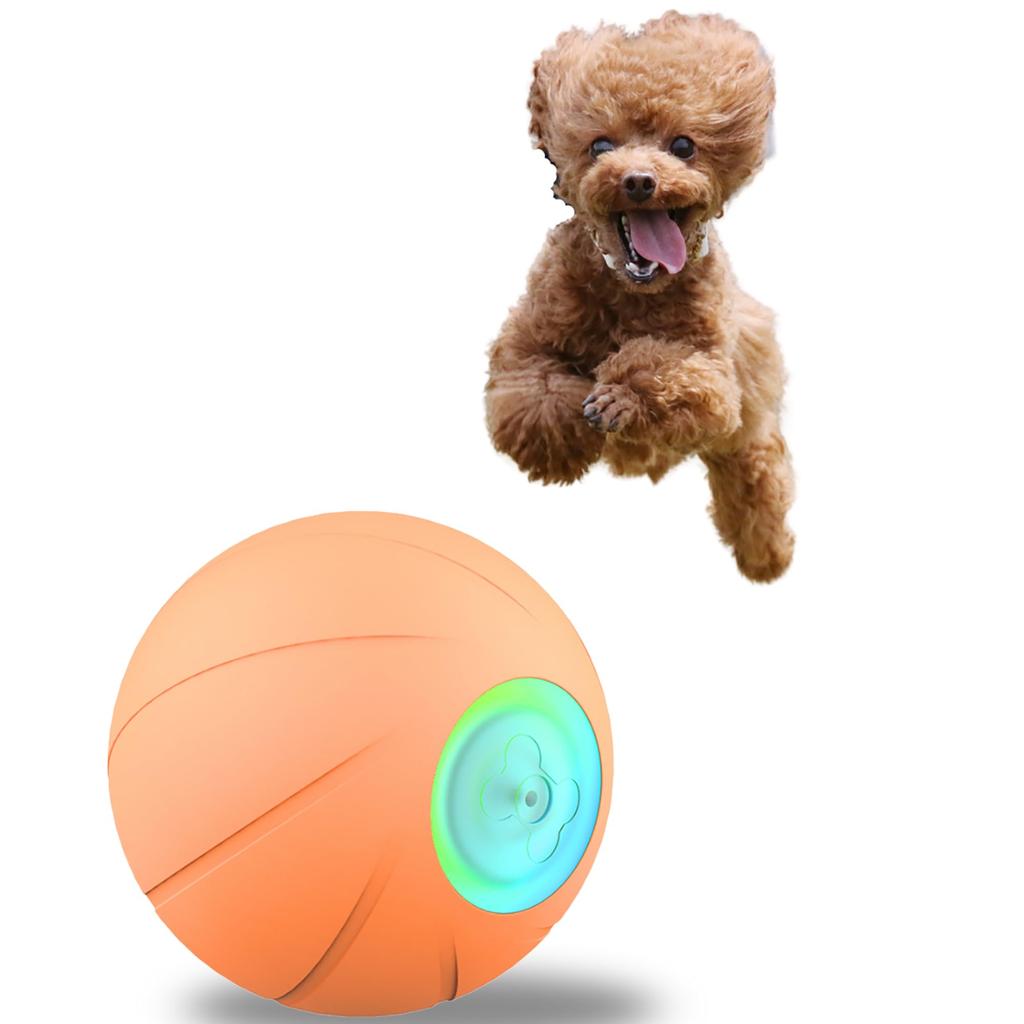 Nekogakudo Wicked Ball Dog Toy, Moving Ball, Electric, Durable, Exercise Relief, 24th Edition, Dog's Mischievous Friend (Orange)