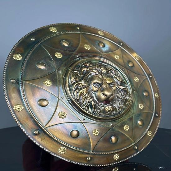 60.96 Cm Lion Face Shield Crusader Knight Round Shield Medieval Knight Armor Steel Shield Battle Knight Best Gift