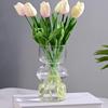 Transparent Glass Flower Vase Flower Bottle Ornaments Creative Hydroponic Pot Home Living Room Table Decorations