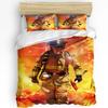 Firefighter Tool Flame Duvet Cover Bed Bedding Set For Double Home Textile Quilt Cover Pillowcases Bedroom Bedding Set No Sheet