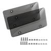 2Pcs Universal Car License Plate Tinted Tag Shield License Protector Cover Car License Plate Frame Cover For US Vehicles