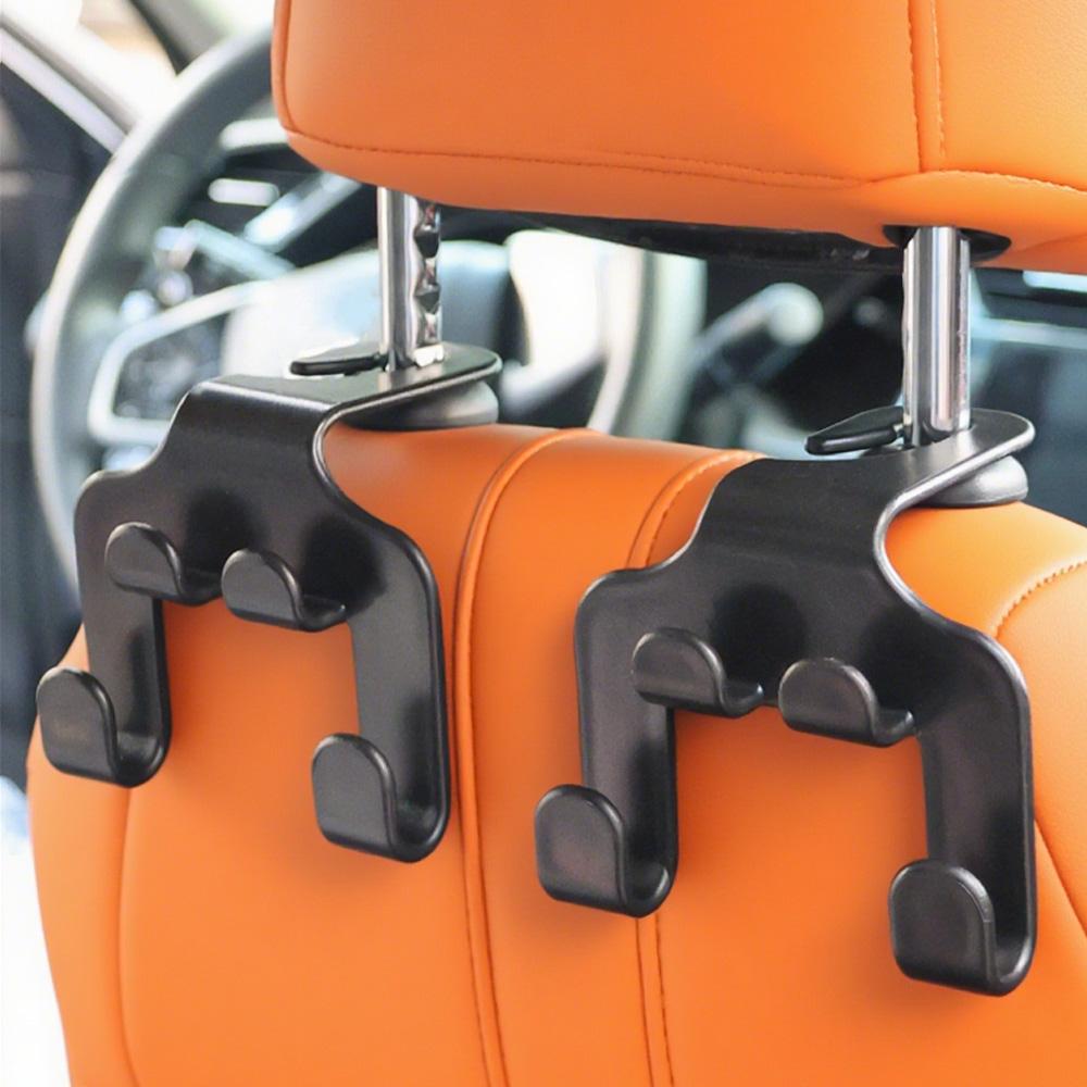 Универсальные крючки на подголовник автомобиля Сверхпрочный АБС-пластик Вешалка на спинку сиденья для сумок, продуктов, пальто, зонта Автомобильные аксессуары-органайзер