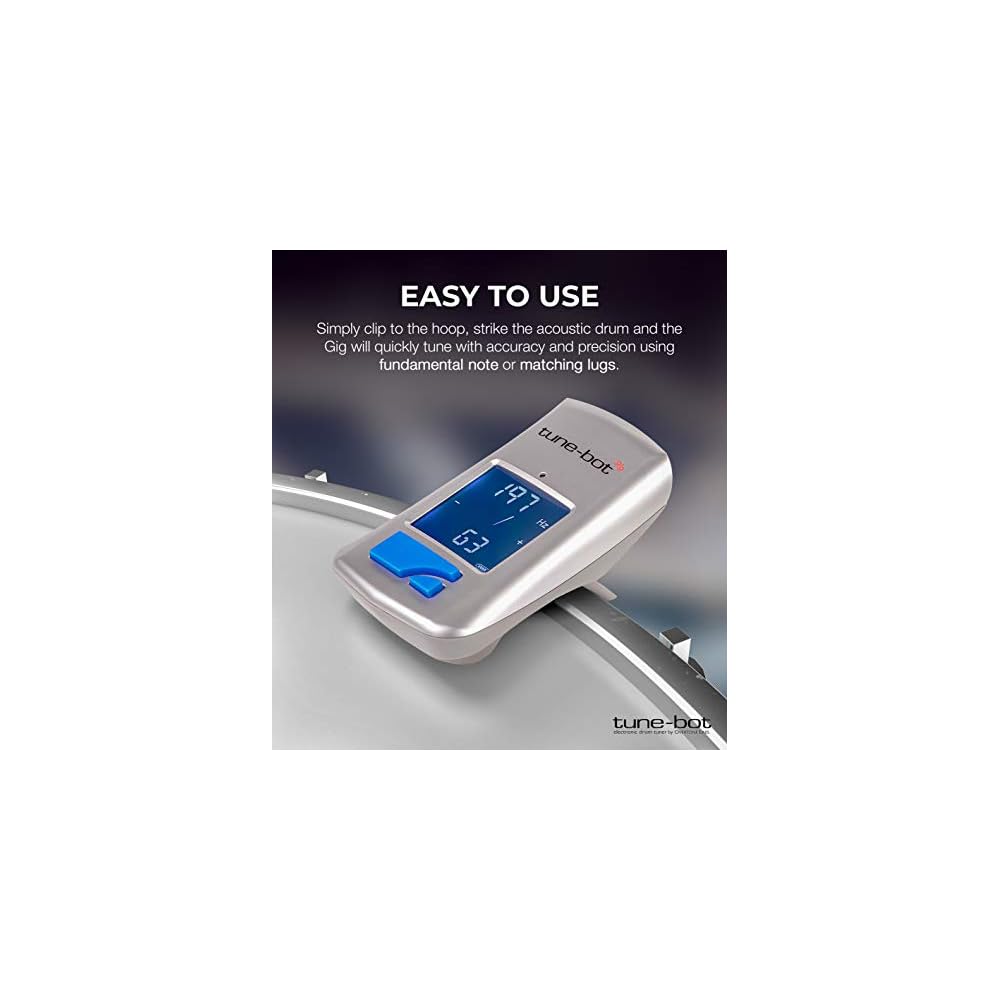 OverTone Labs tune-bot Gig Drum Tuner for Accurate Drum Tuning [Japanese Instructions Included]