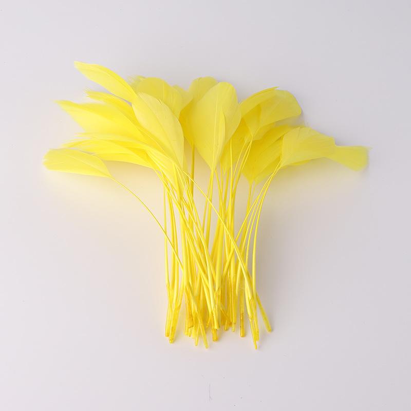 50Pcs22 Colors Optional Diy Handmade Feather Color Torn Large Floating Feather Goose Feather Jewelry Accessories Craft Decoration Materials