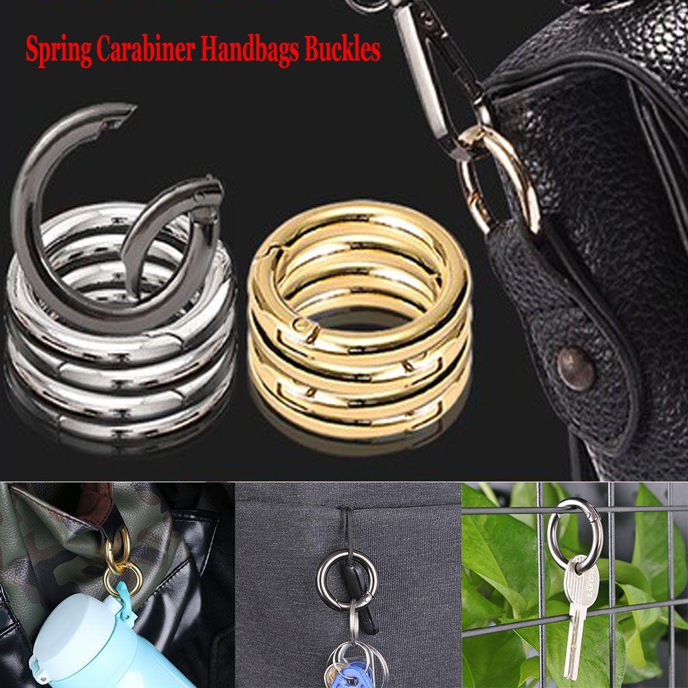 Camping Carabiner Carabiner Purses Handbags Snap Clasp Clip Spring O-Ring Buckles Bag Belt Buckle