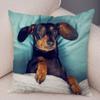 Mini Dachshund Cushion Cover Decor Pet Animal Pillowcase Sofa Home Children's Room Pillowcase