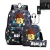 Roblox Game-Themed Backpack, Shoulder Bag, and Pencil Case Set for Students