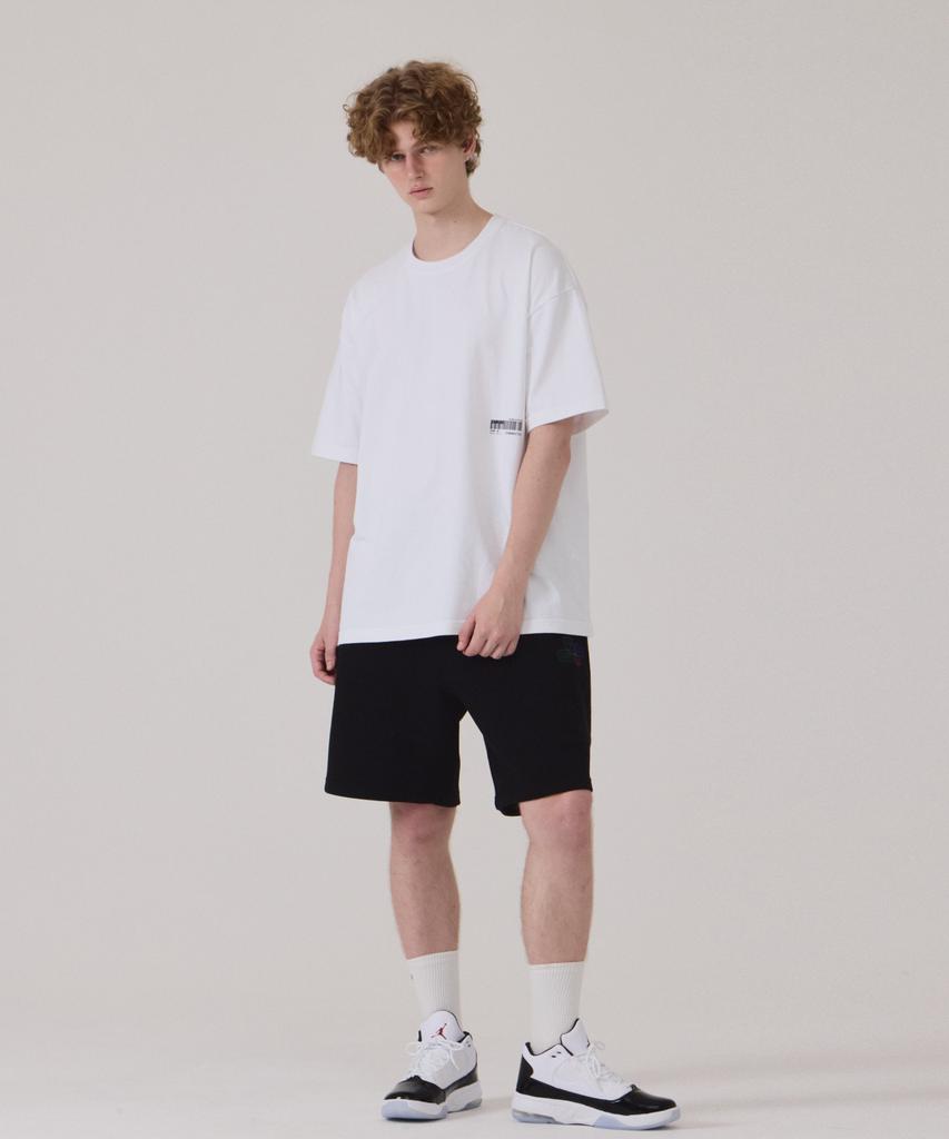 Gesison [L~4XL] Футболка большого размера с коротким рукавом_Identity White