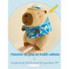 Capybara Plush Toy Summer Design 30cm Blue Stuffed Animal for Kids 3+