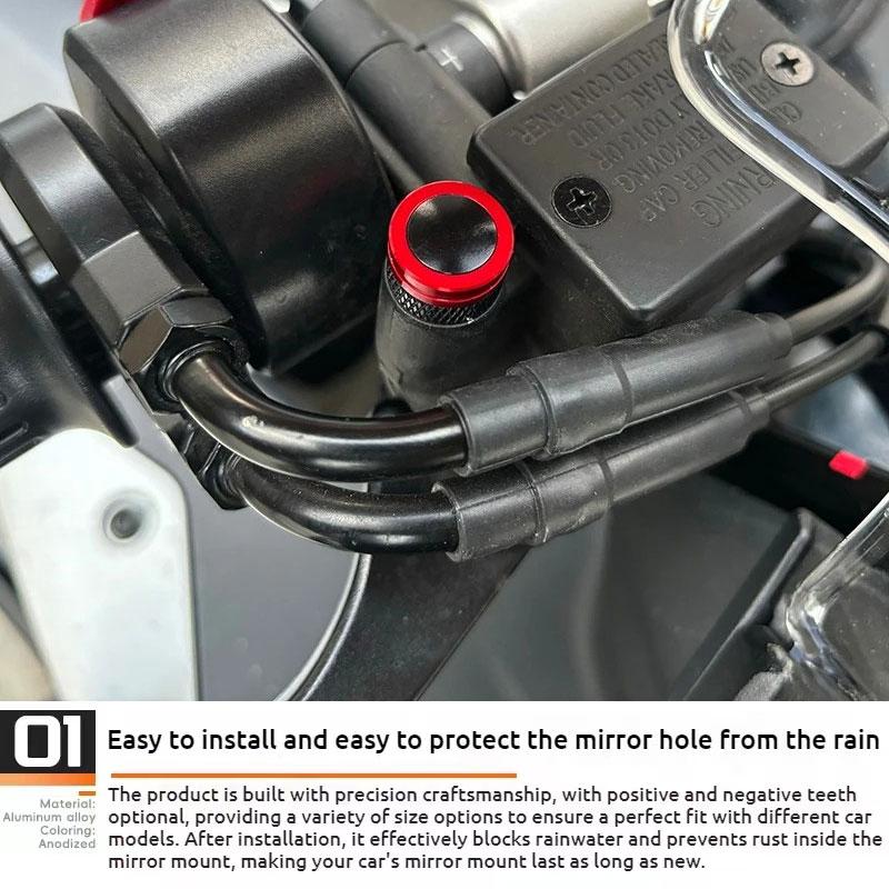 For Triumph Street Triple 765 RS /S/R 675 Trident 660 Tiger 900 GT 800 1200 CNC Motorcycle Mirror Hole Plug Screw Bolts Cover