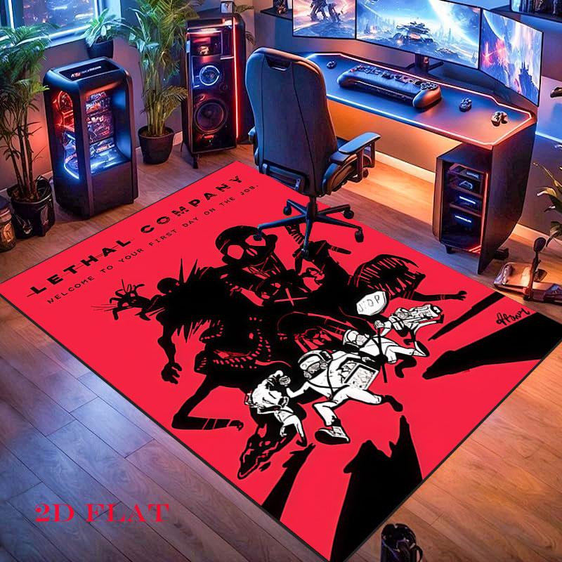 Lethal Company Carpet Rug for Living Room Bedroom Home Sofa Decoration,Kids play Nonslip Floor Mat
