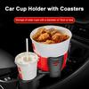 Car Cup Holder Expander 2-in-1 Dual Extender Locking Function 360 Degrees Rotating Multifunctional Car Cup Holder for Large Bottles Cups Drinks