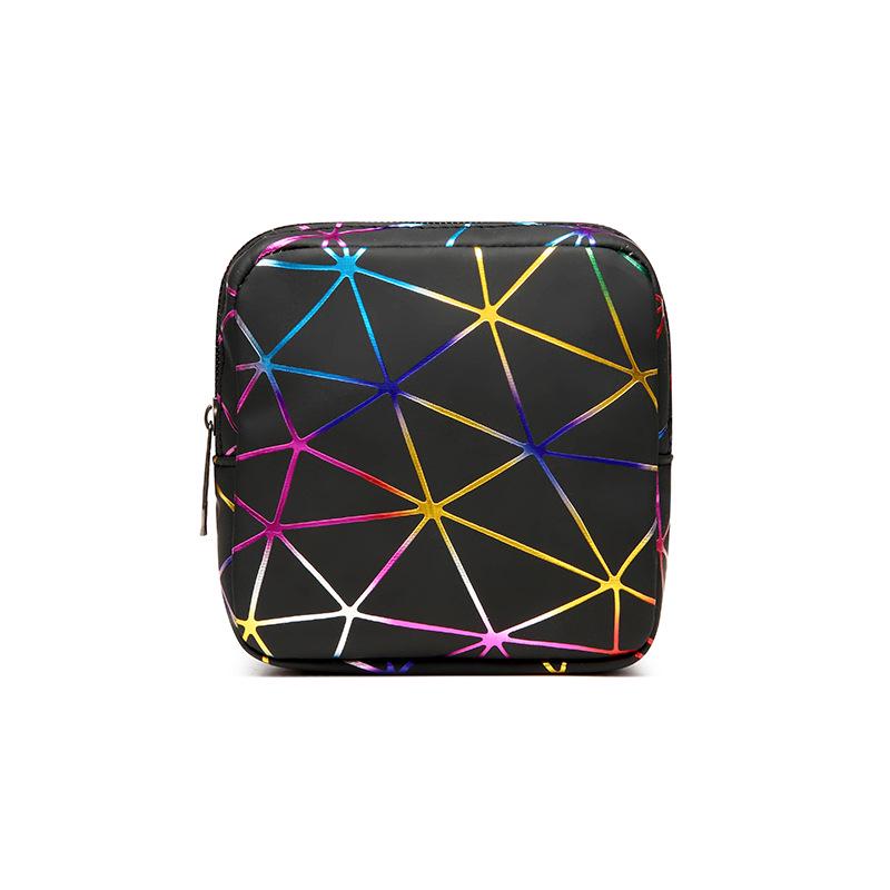 Элегантная ПУ косметичка для гигиенических прокладок и макияжа - Компактное хранение для прокладок, помады и монет.