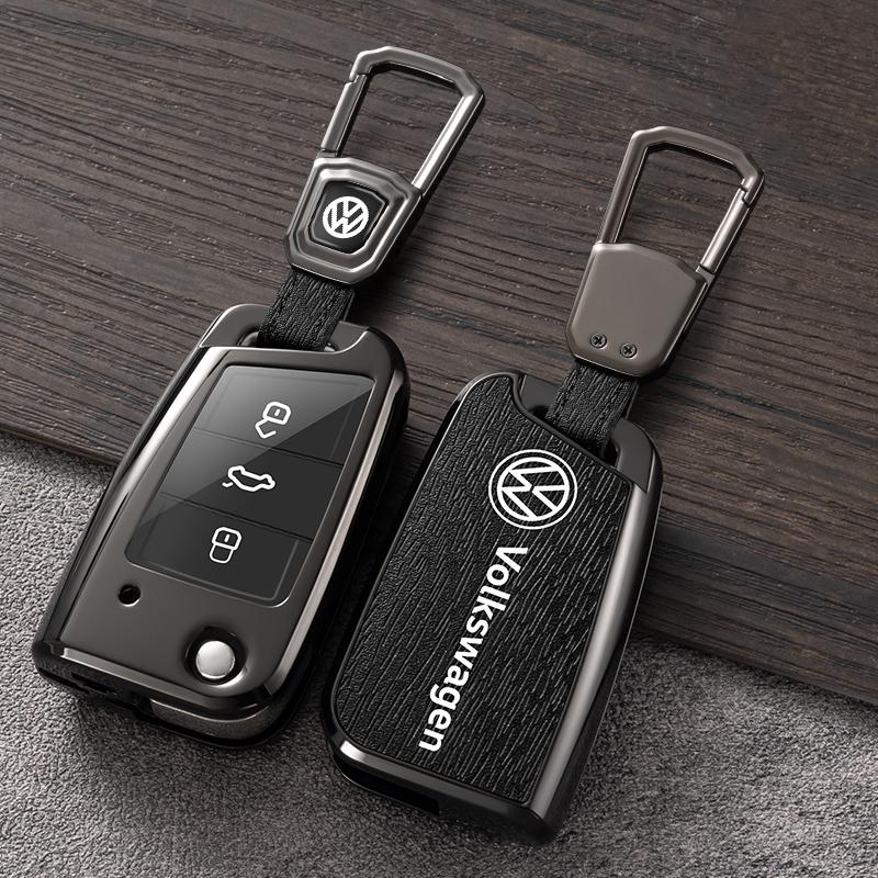Для VOLKSWAGEN Чехол-защита для брелока автомобиля из цинкового сплава + Кожа Для VW Volkswagen Polo Golf 7 MK7 Tiguan MK2 Accesso