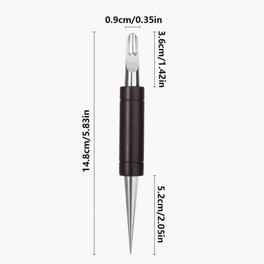 Stainless Steel Tip Latte Art Pen Wood Handle Latte Art Practice Pen Coffee Floral Carvings