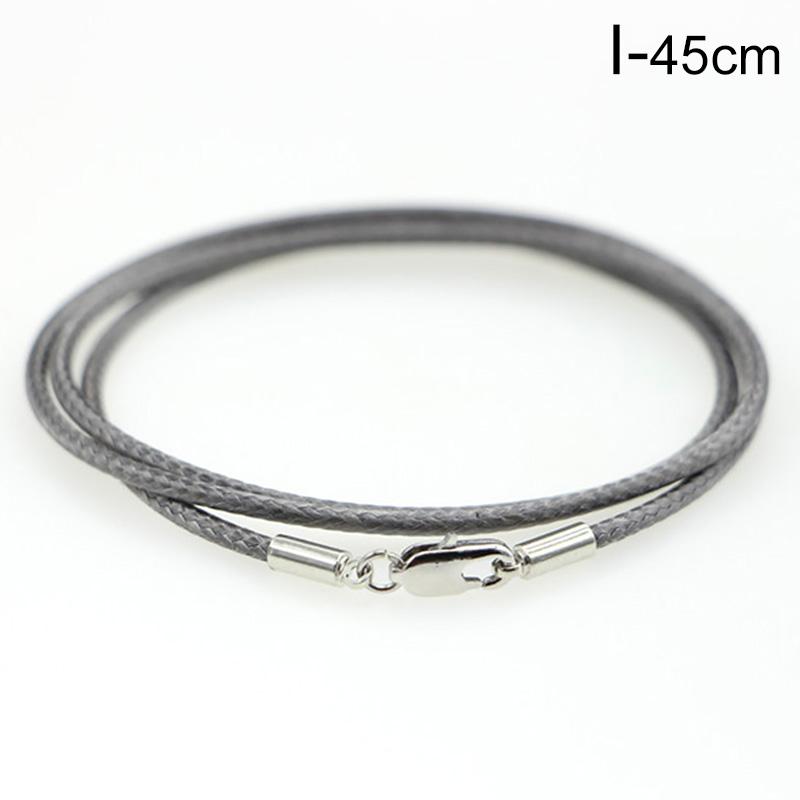 1PC Leather Cord String Rope Necklace Making Lobster Clasp Jewelry Finding DIY Accessories