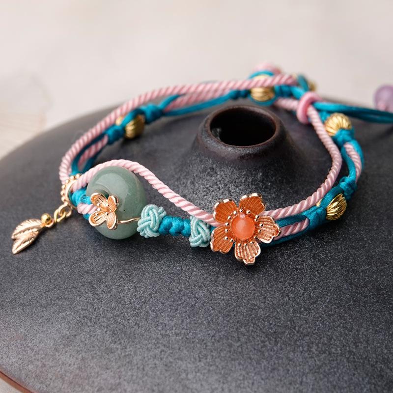 Браслет ручной работы Цветная простая ручная веревка Этнический стиль Браслет ручной работы для женщин
