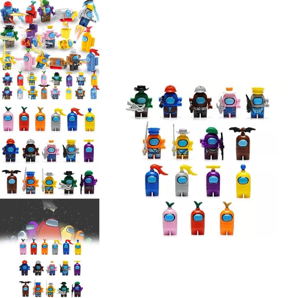 Увлекательные Космос Среди Нас 16 Персонажей Мини Конструкторы Идеально Подходят Для Детских Игр