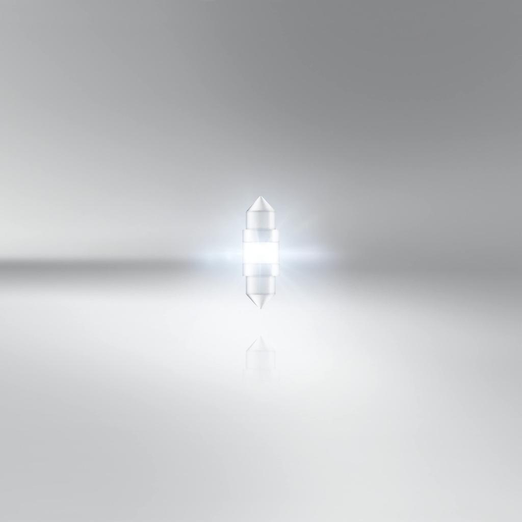 Osram Ledriving® Sl C5W (31мм) Белый светодиодный сигнальный фонарь 6000K только для бездорожья, не-ECE, одинарный блистер (1 лампа)