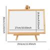 Chalkboard Sign Made of Wood with Easel Stand, Multifunctional 26.9 X 16.6 Cm Large Chalkboard,
