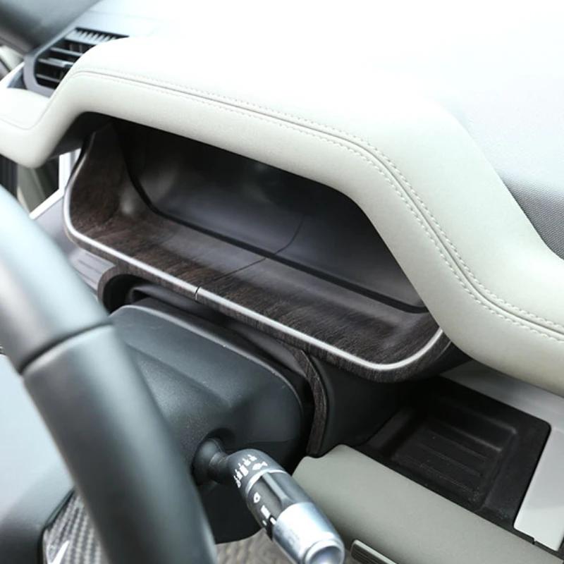 For Land Rover Defender 90 110 130 2020-2025 ABS Carbon Fiber Car Dashboard Decoration Cover Interior Car Accessories mt3