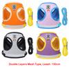 Pet Vest Harness Leash Set Reflective Safety Dog Chest Strap Pug Chihuahua Bulldog Harness Puppy Training Walking