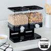 Стоящий дозатор для хранения продуктов питания, 2 решетчатых хлопья, компактный контейнер для