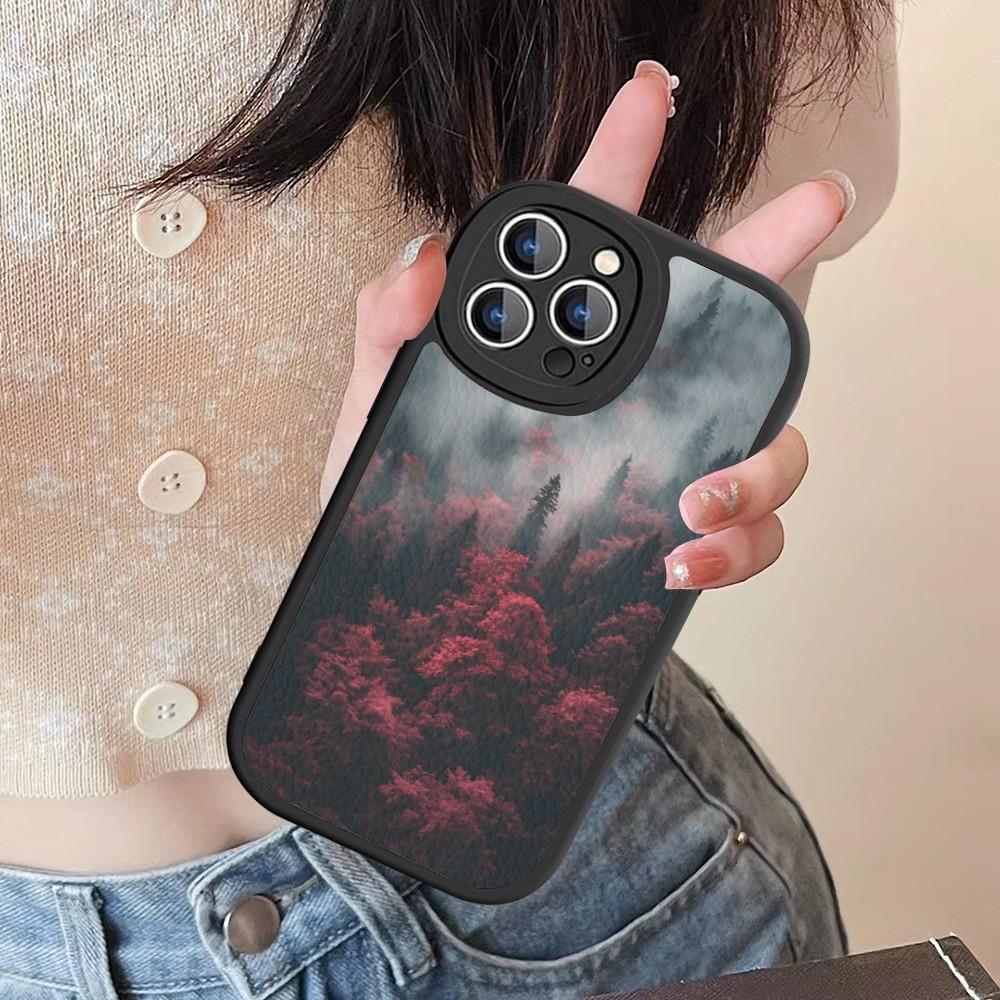 Forest Landscape Phone Case Hard Leather For IPhone 18 16 15 14 13 12 Mini 11 14 Pro Max Xs X Xr 7 8 Plus Fundas