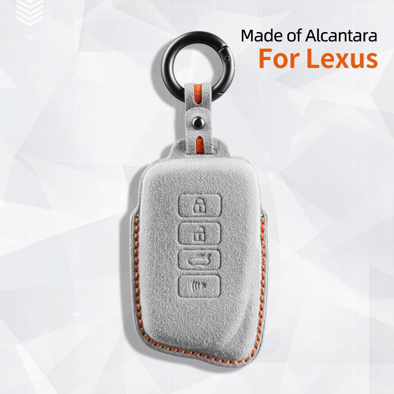 Car Key Case Cover Holder Key Shell Suede for For Lexus ES UX UX 300e NX LC NX GS RX GX RC 200 250 350 LS 450H 300H Keychain