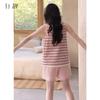 Xuan Liang Pajamas Women's Summer Thin Modal Cotton Tank Top Shorts Can be Wearing Outward Ice Silk Cool Home Clothing Set