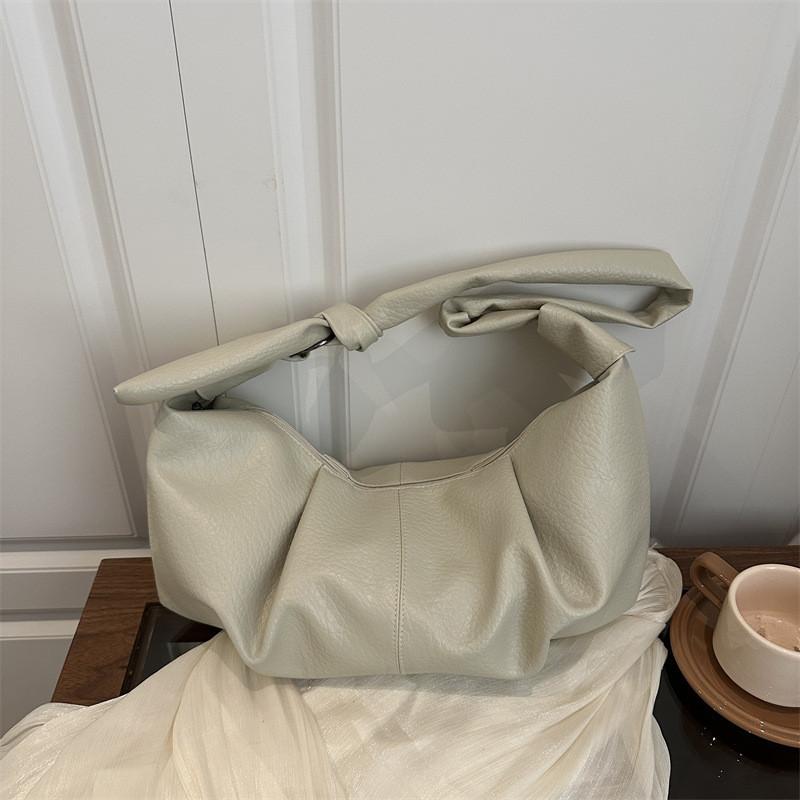 Pu Retro Dumpling Bag With Zipper Closure For Casual Street Style Daily Use