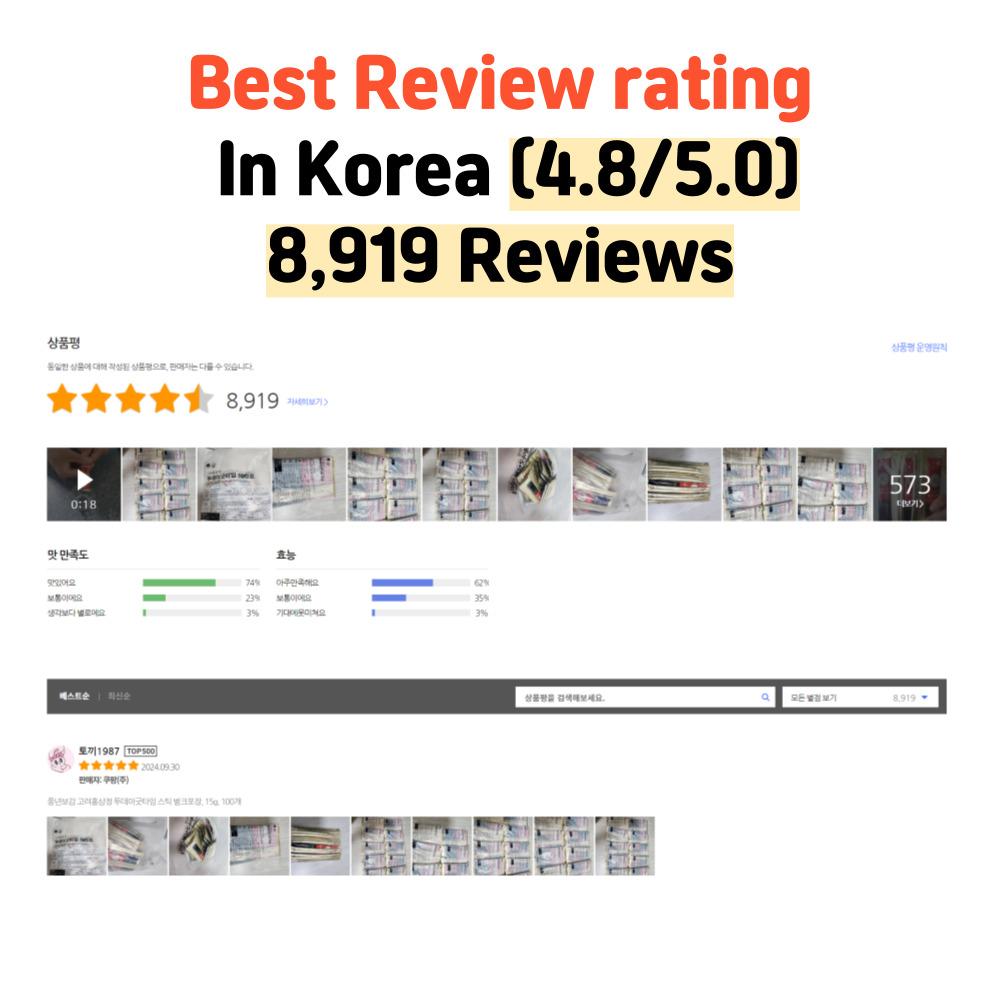 6-летний Корё Красный Женьшень Каждый День 100 / Палочка Красного Женьшеня 15 г x 100 палочек