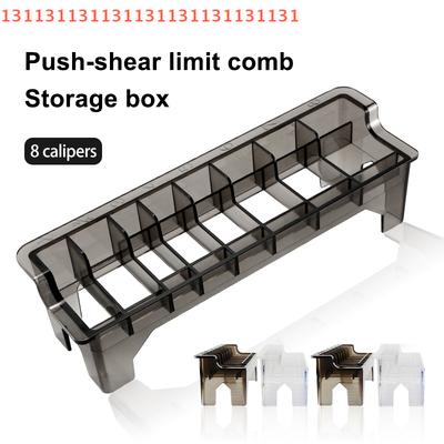 Ограничительная насадка Хранение машинки для стрижки волос Инструмент для парикмахерской Специальные аксессуары 8/10 ячеек Коробка-органайзер для хранения машинки для стрижки волос