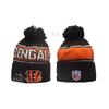 New Rugby Team Hat Autumn And Winter Men'S And Women'S Warm Wool Hat Knitted Embroidery Hat With Ball Knitted Alphabet Hat